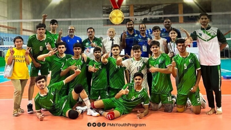 Pakistan wins gold medal in CAVA Under-18 Central Volleyball Championship