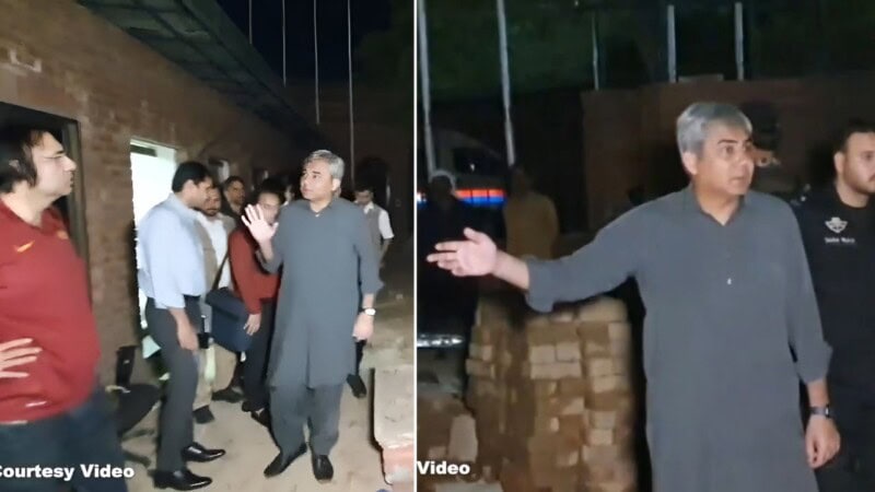 Why did Mohsin Naqvi visit Gaddafi Stadium late at night?