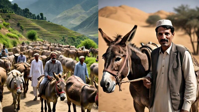 Gadhe aur Insaan; Massive surge reported in Pakistani donkey, human population