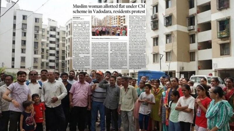 Islamophobic residents protest allotment of flat to Muslim woman in India