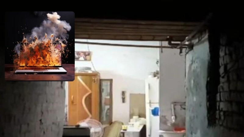 Two dead, seven injured in laptop battery fire