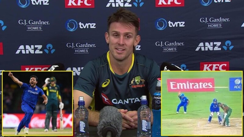 Laughter brought tears to my eyes: Mitchel Marsh’s reaction to Gulbadin Naib’s injury