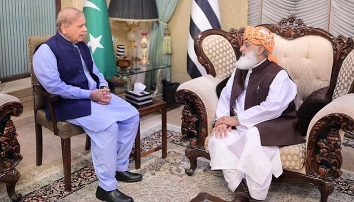 Shehbaz Sharif meets Maulana Fazal ur Rehman to cool animosity