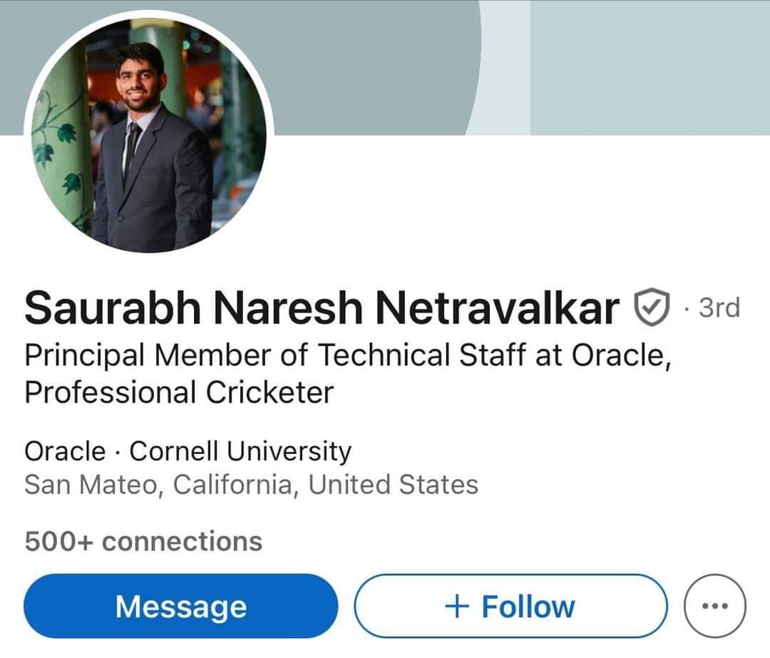 Saurabh Naresh Netravalkar Linkedin