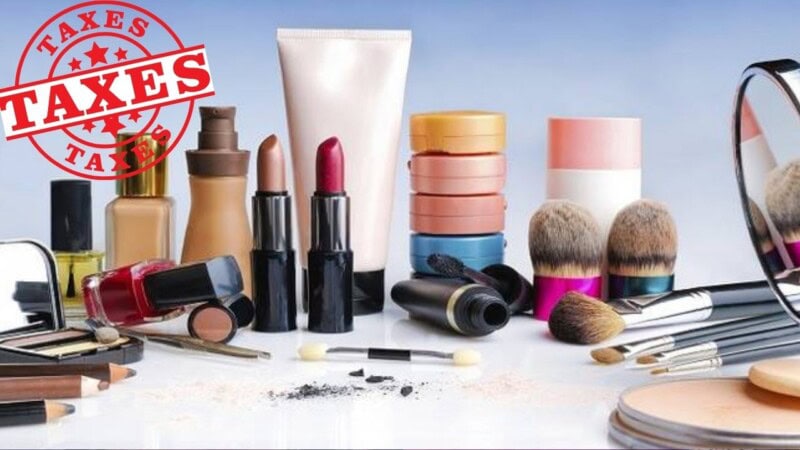 Heavy taxes imposed on makeup and toiletries