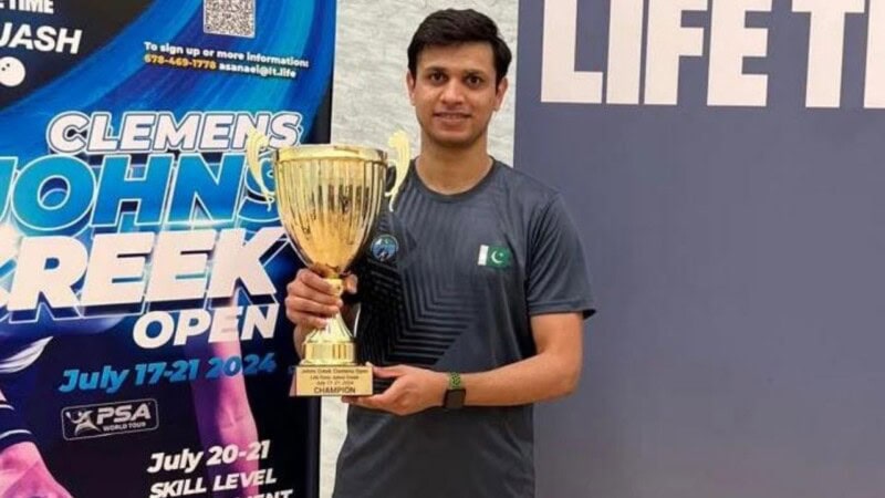 Pakistan’s Asim Khan wins Jones Creek Open Squash Championship
