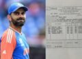 Virat Kohli's matric mark sheet goes viral on internet