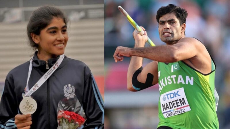 Arshad Nadeem, Faiqa Riaz leave for Paris Olympics
