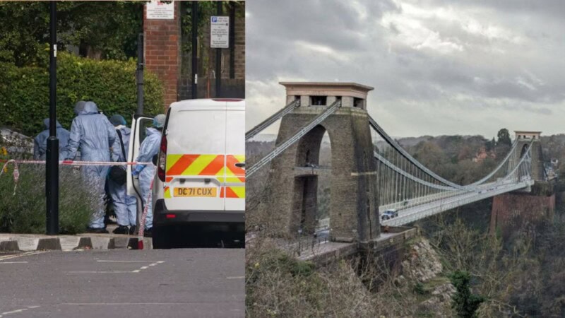 Suspect held over bodies in suitcases at UK Bridge