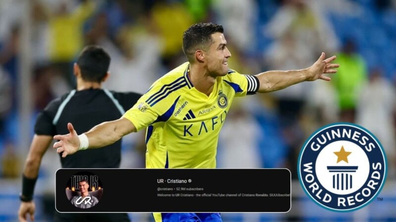 Ronaldo’s YouTube channel makes place in Guinness World Records
