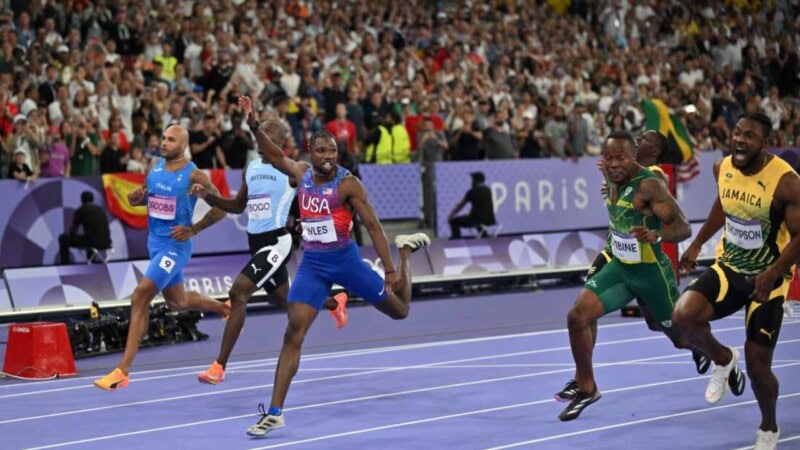 Unique record set in 100-meter race in Olympics 2024