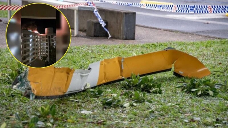 Helicopter crashes into hotel roof in Australia