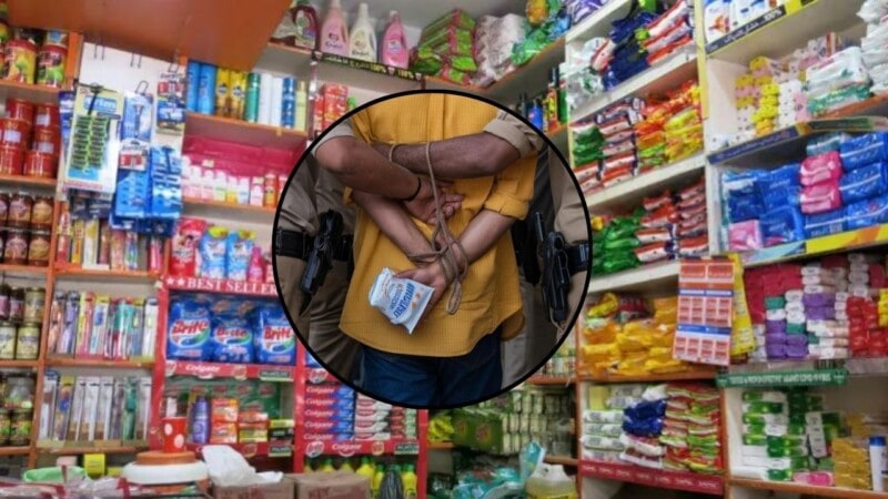 Boy arrested in Mandi Bahauddin for stealing milk packet from grocery shop