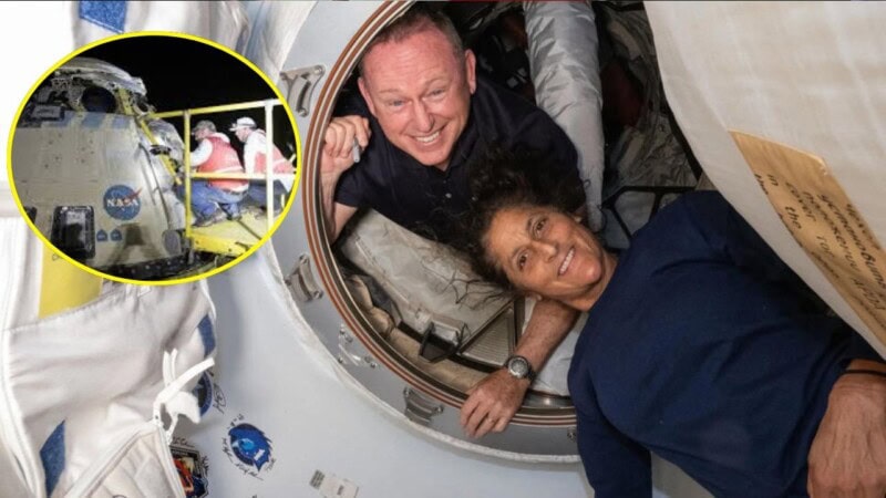 Spacecraft returns home without astronauts