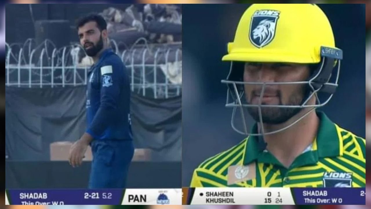 Shadab Khan sledges Shaheen Afridi in a viral video