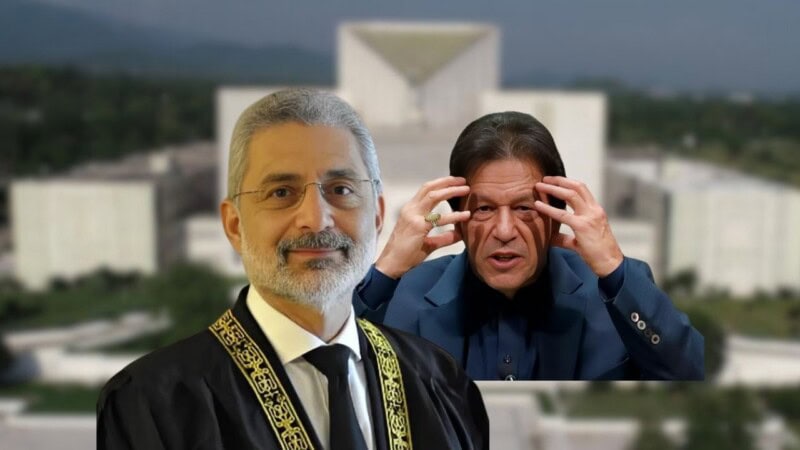Khan lashes out at Qazi Faez Isa, questions his mental stability