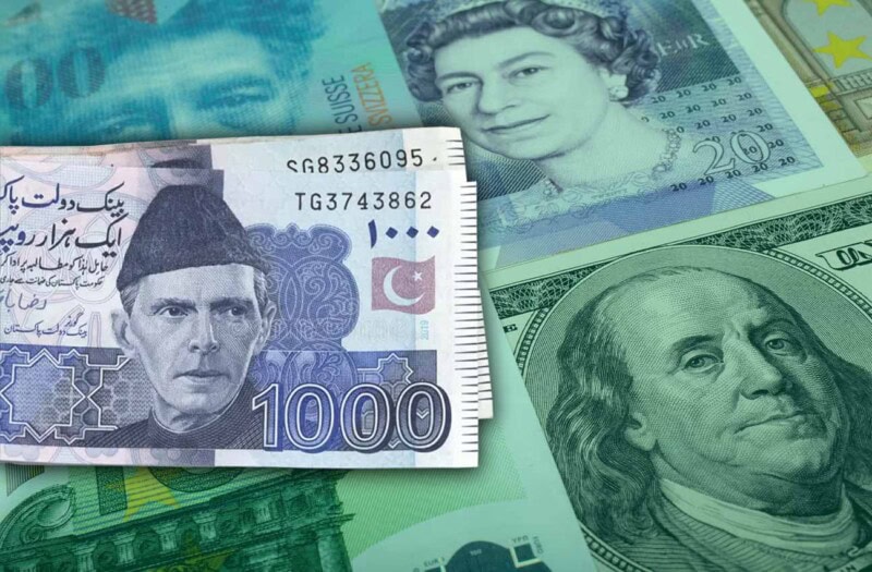 Exchange rates: PKR drops over two paisa against US dollar
