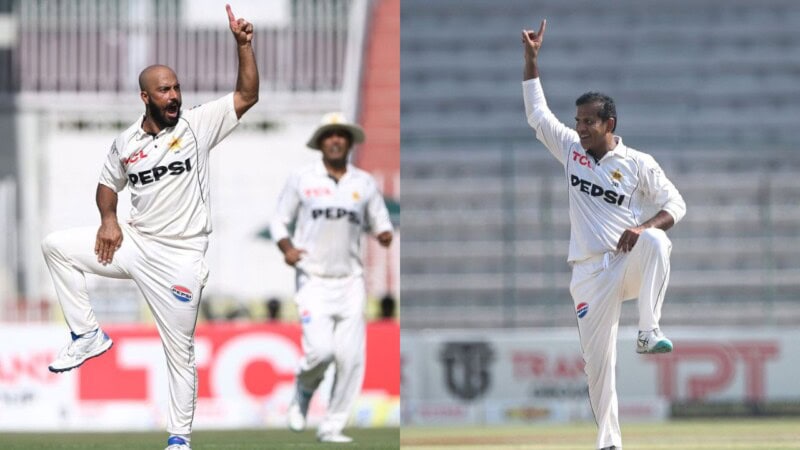 Sajid, Noman shine in Pindi: England lose 5 wickets for 110