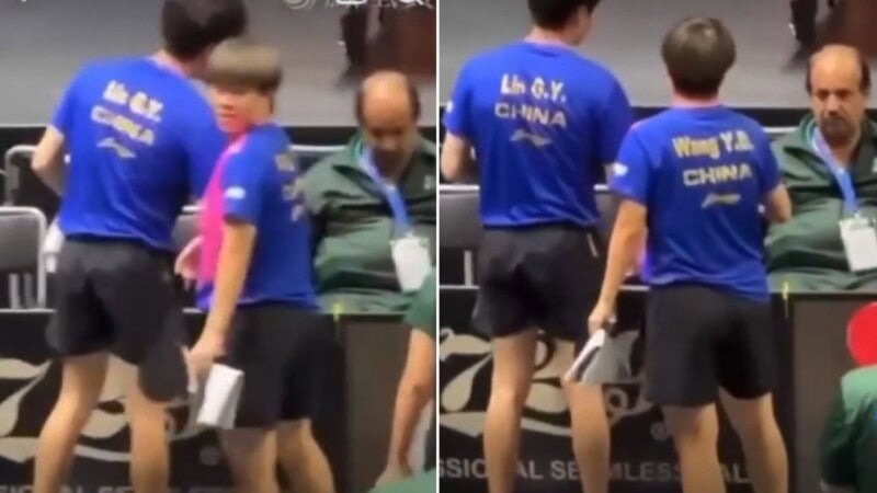 VIDEO: Pakistan table-tennis coach caught sleeping during match