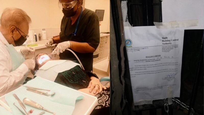 Ex-President Dr Arif Alvi’s clinic sealed in Karachi