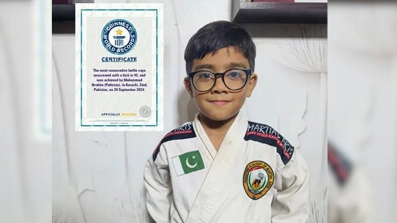 Pakistan’s Ibrahim becomes world’s youngest Guinness World Record holder