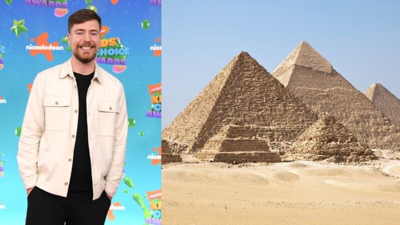 Mr Beast rented the Egyptian pyramids for 100 hours
