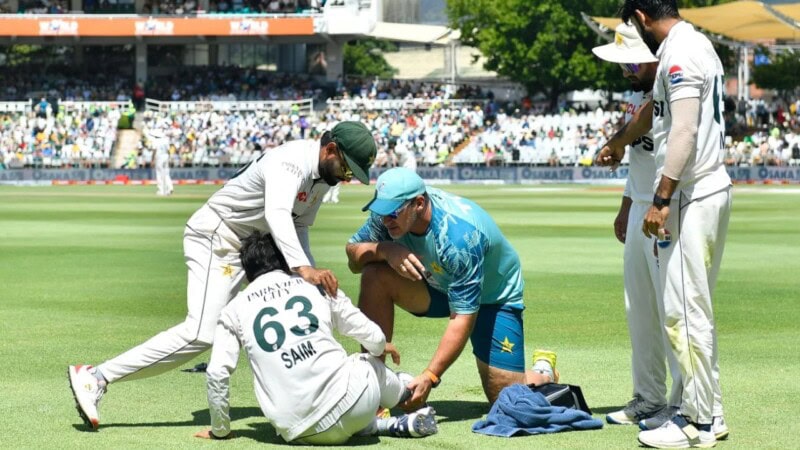 Second Test: Saim Ayub injured, likely to miss upcoming matches