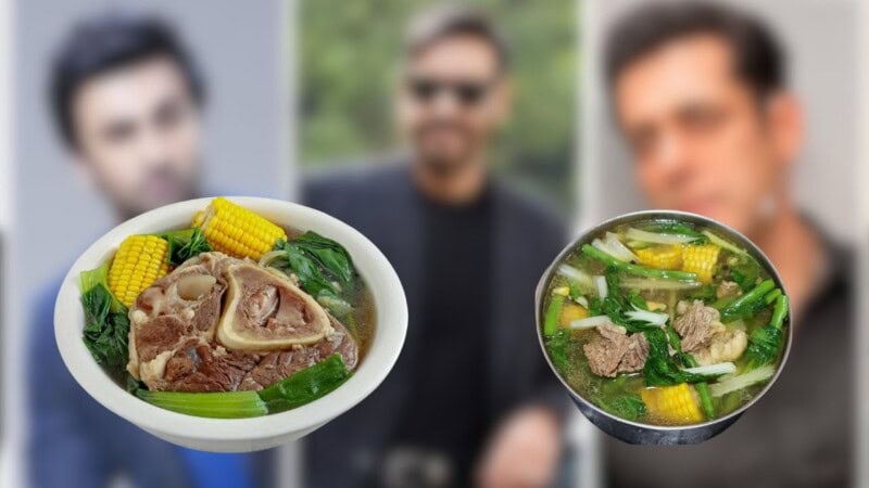 Which Bollywood actor is eating only boiled food to stay fit?
