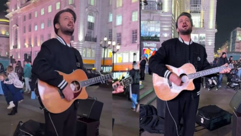 Atif Aslam’s unexpected street performance in London goes viral