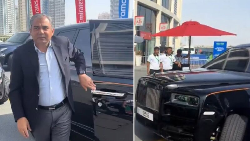 ‘Whose Rolls-Royce was that?’: Internet speculates as Mohsin Naqvi arrives at Dubai stadium in style