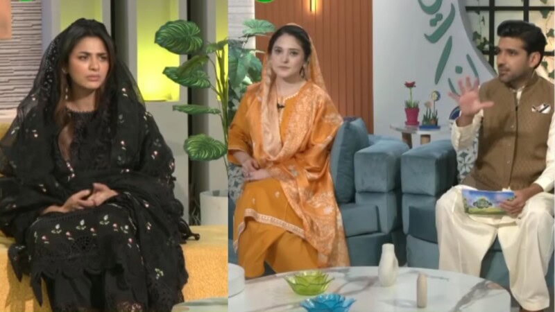 Hira Soomro scolds program host on live TV for being late