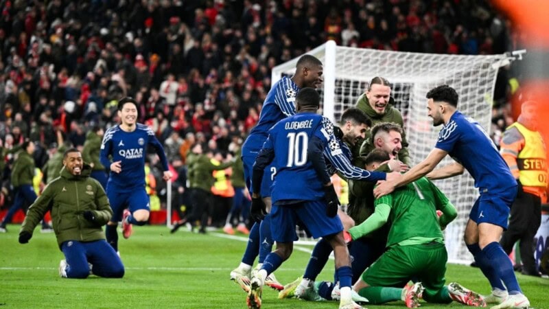 PSG stun Liverpool on penalties to make Champions League quarters