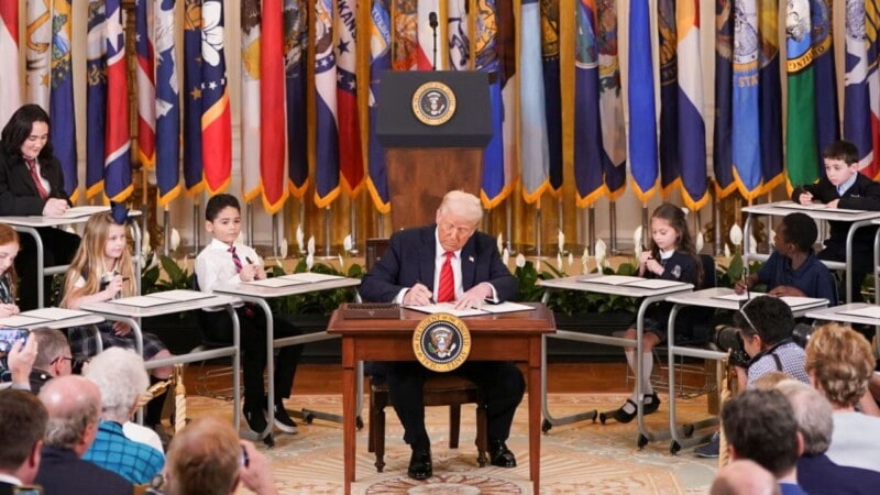Trump signs order to ‘eliminate’ US Education Department
