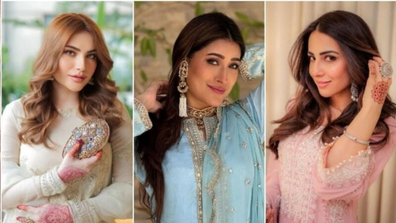 Showbiz stars dazzle in festive looks for Eid