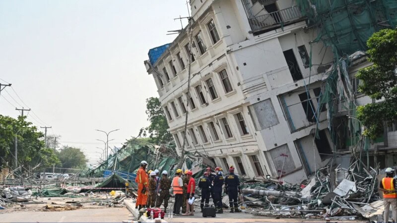 Man pulled alive from Myanmar quake rubble after five days