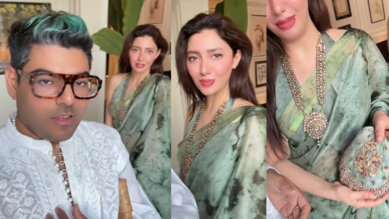 You’ll never guess where Mahira’s Eid sari is from