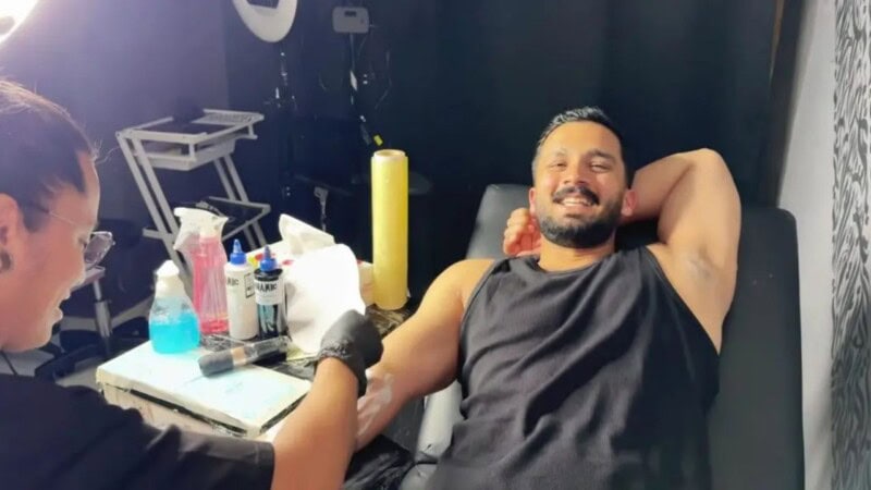 Rajab Butt under fire for ‘tattooing’ mother’s face on arm