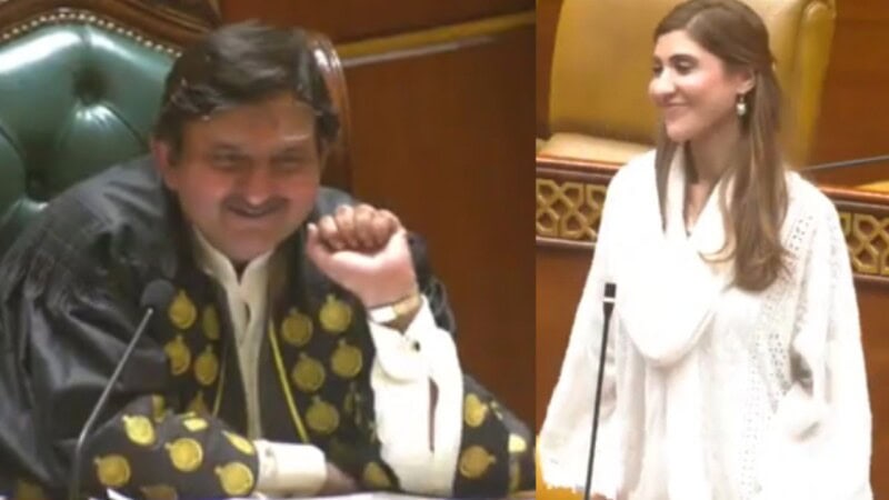 ‘Funny’ or ‘inappropriate’? Internet divided on Punjab speaker’s interaction with Hina Butt