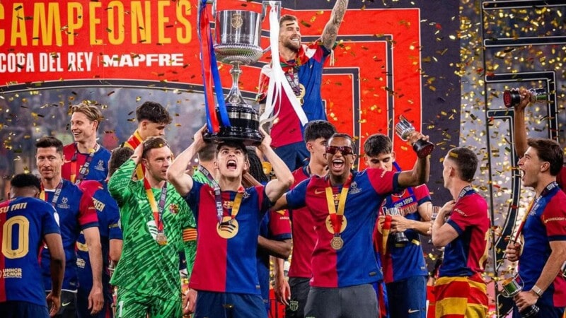 Barca edge Real Madrid in extra-time to win wild Copa final
