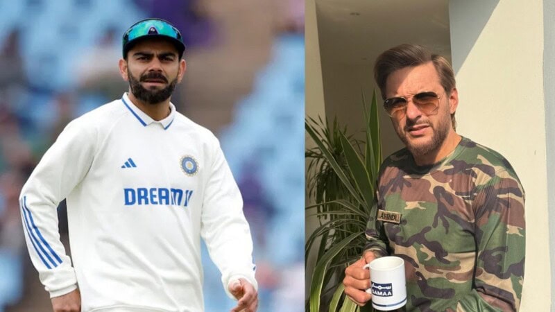 Shahid Afridi pays tribute to Virat Kohli after Test retirement