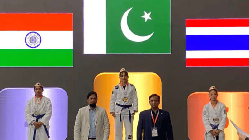 Pakistan’s Bano Kausar defeats India’s Richa Sharma in Asian Ju-Jitsu final