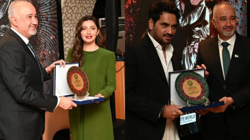 Mahira, Humayun receive prestigious awards in Dubai