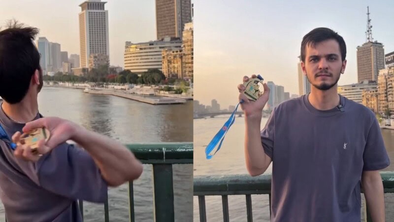 Turkish Kung Fu champion throws gold medal into Nile to protest Israel
