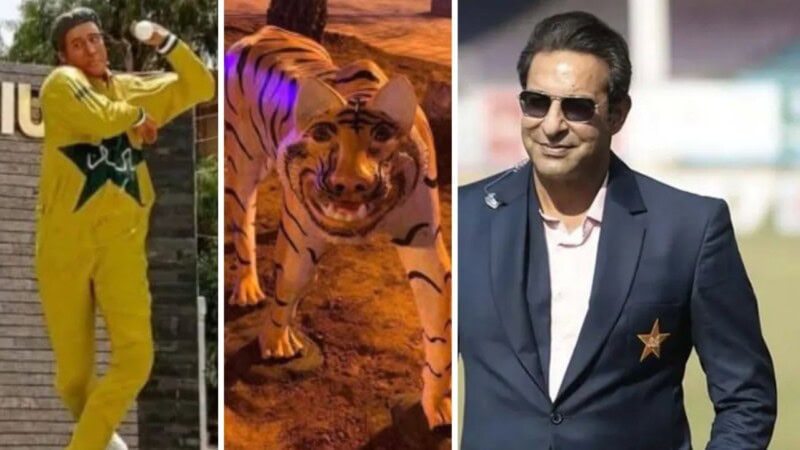 ‘Mine is better’: Wasim Akram finally reacts to his viral statue
