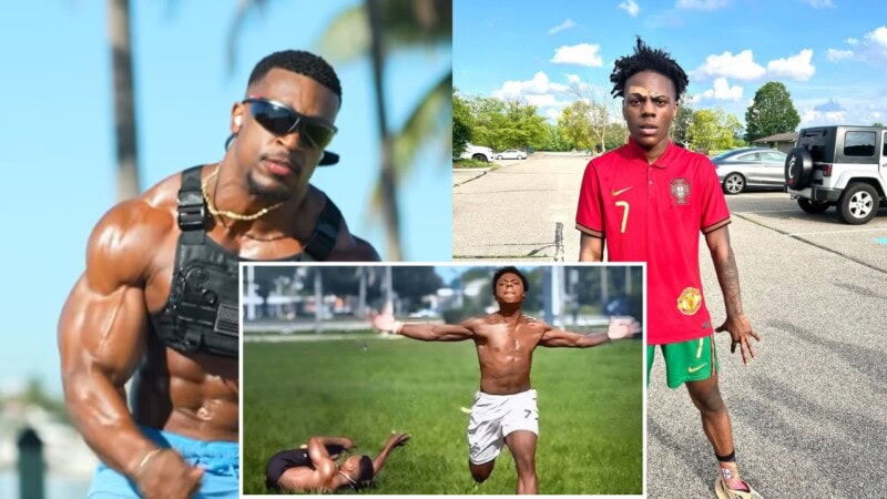 Ishowspeed beats viral ‘4 am routine guy’ Ashton Hall in foot race four times