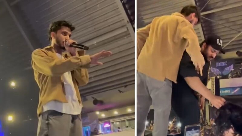 VIDEO: Talha Anjum loses it during concert, again