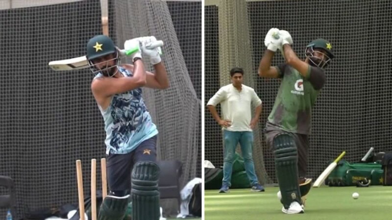 VIDEO: Babar Azam beats Fakhar Zaman in power-hitting challenge