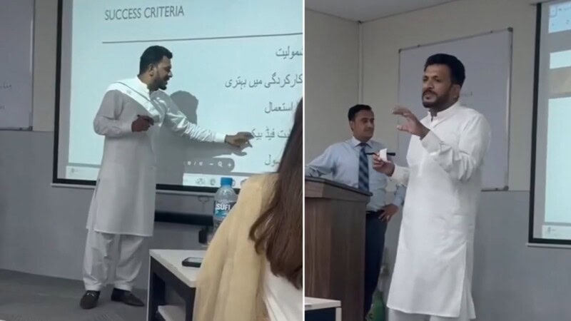 VIDEO: Lahore teacher collapses after suffering cardiac arrest during lecture