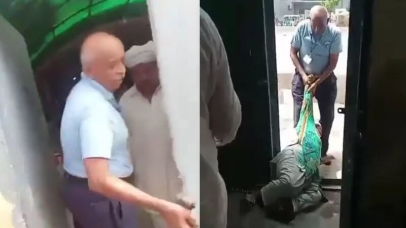 VIDEO: WAPDA guard caught manhandling elderly woman over bill correction