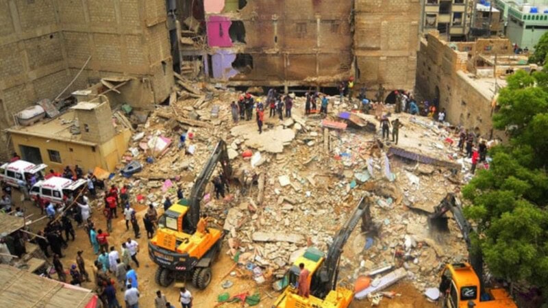 16 dead as five-storey building collapses in Karachi; rescue op continues